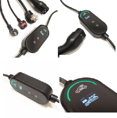 7KW Mode 2 شاحن EV محمول مع مقبس Schuko 16A