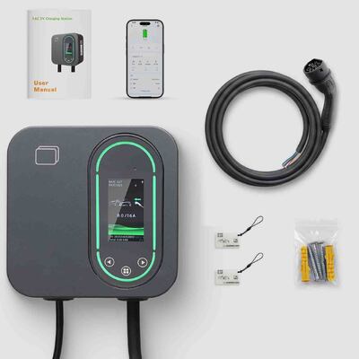 شراء 22kW EV شاحن محطة الحائط الشمسية 32A 480V مع صندوق توازن الحمل الديناميكي التصنيع عبر الإنترنت