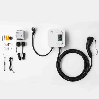 شراء 22 كيلوواط شحن سريع ثلاثي المراحل Smart Home Wallbox معتمد CE شاحن EV مثبت على الجدار دعم IP65 مقاوم للماء اتصال RFID / WiFi / Bluetooth متوفر باللونين الأبيض والأسود التصنيع عبر الإنترنت