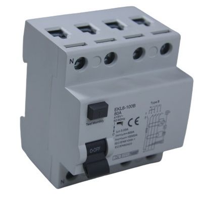 يشتري 10KA النوع B 63A مفكّك الدوائر RCD RCCB لحماية التسرب التصنيع عبر الإنترنت