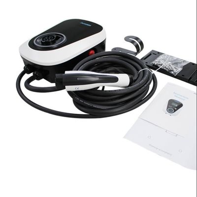 ANS 7KW 220V AC EV محطة شحن مع 5m كابل TUV أسود