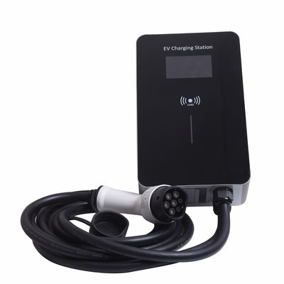 16A 400V 11kW E محطة شحن السيارة الكهربائية التوصيل في محطات مع بطاقات RFID