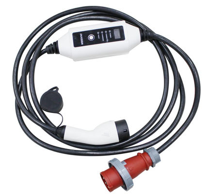IEC 62196 Type 2 22kW شاحن EV محمول قابل للتعديل 3 مراحل
