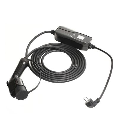 قابل للتعديل 16A 5.5m شاحن سيارة EV المنزل IEC 62196-2 Type2 Plug