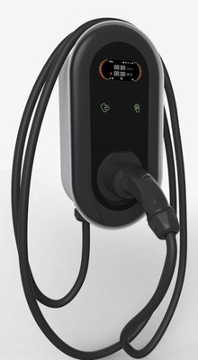 سعر جيد 7kW AC EV محطات الشحن DC6mA مرحلة واحدة 4.3 بوصة شاشة العرض الانترنت