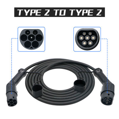 سعر جيد 16A 1 Phase Type 2 To Type 2 EV Charging Cable مع 5m TUV أسود كابل الانترنت