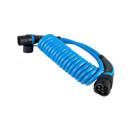 سعر جيد 16A 480V 3 Phase 11kW كبل شحن EV ملفوف من النوع 2 إلى النوع 2 IEC 62196 الانترنت